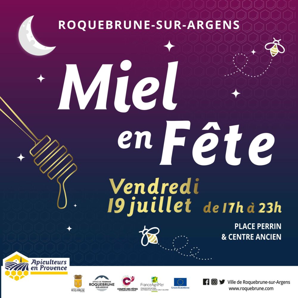 affiche Miel en fête 2024 Roquebrune-sur-Argens