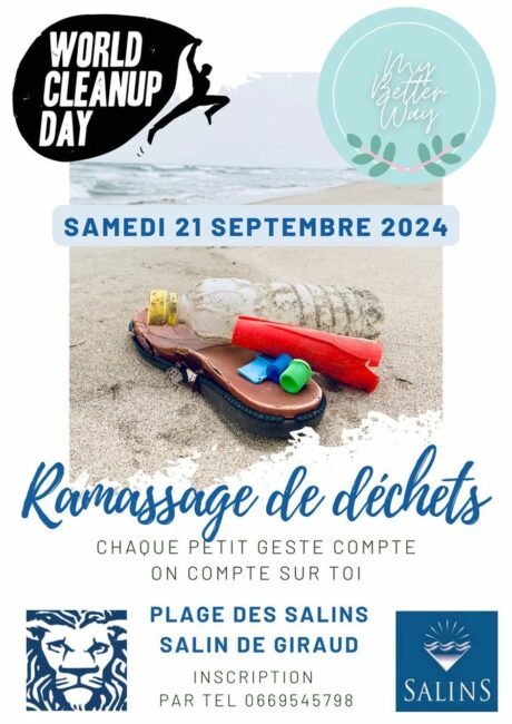 World cleanup day aux salins de giraud