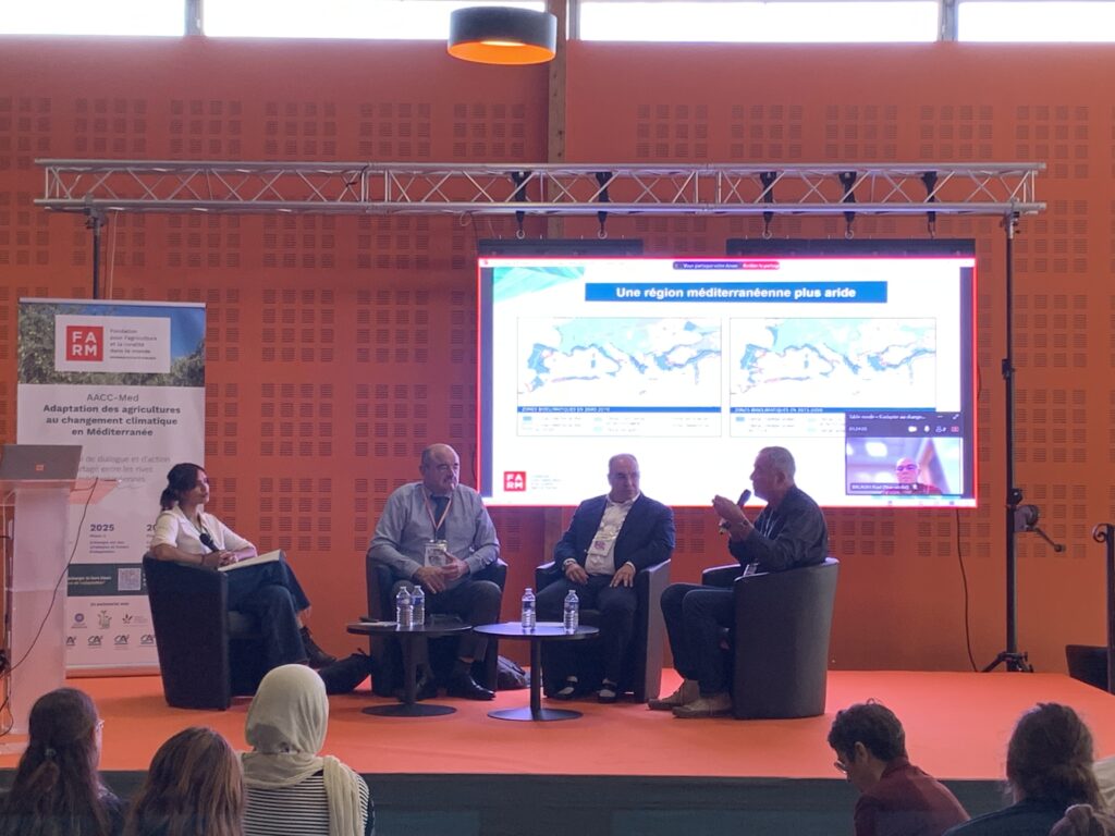 Table ronde sur l'adaptation de l'agriculture de Méditerranée au changement climatique, salon Medagri Avignon 2024.