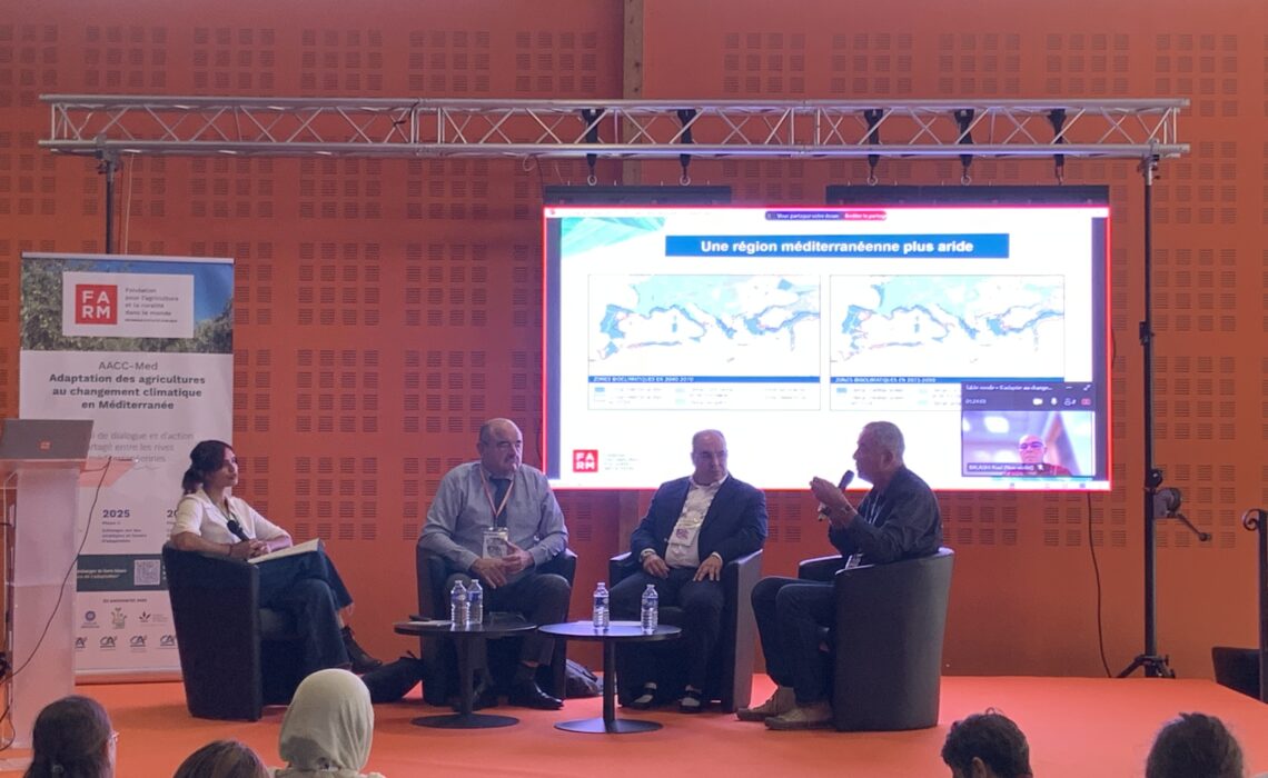 Table ronde sur l'adaptation de l'agriculture de Méditerranée au changement climatique, salon Medagri Avignon 2024.