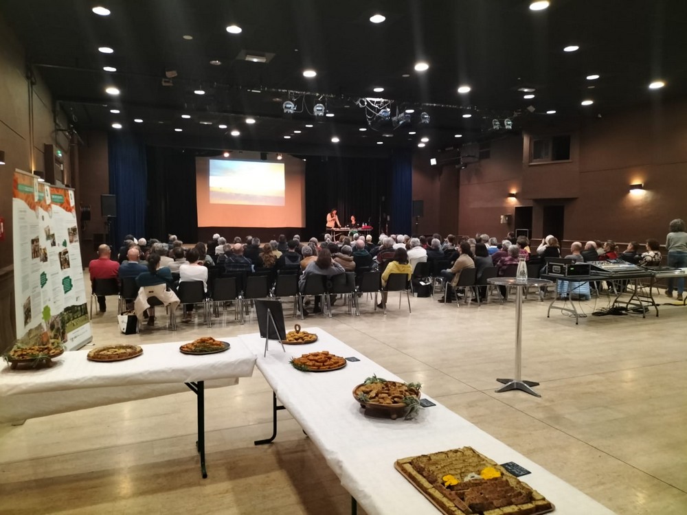 la salle de conférence et l'apéritif local